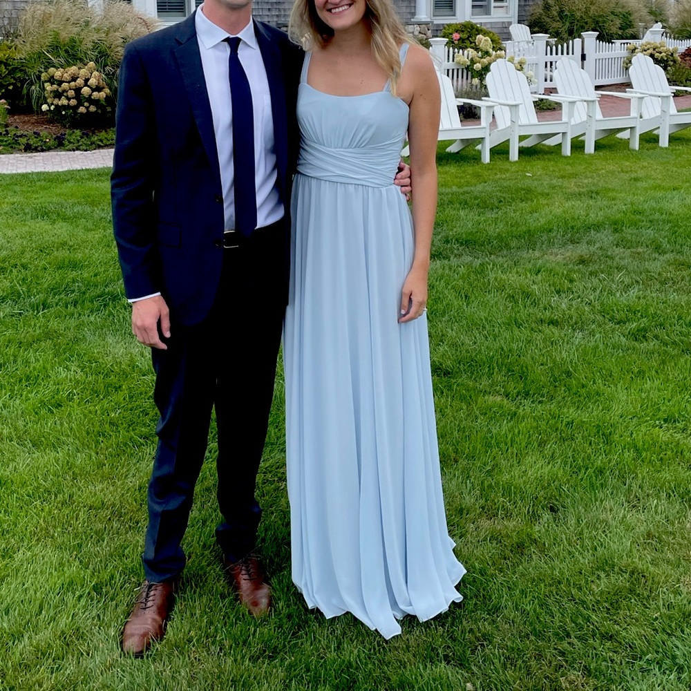 Amsale Rei Bridesmaid Dress - Ice